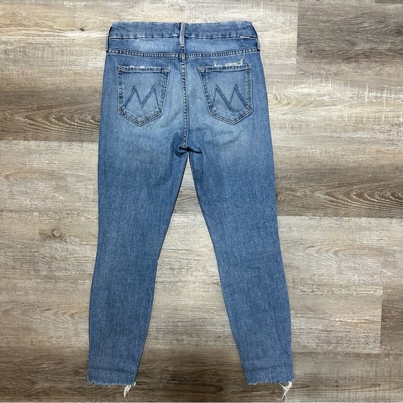 Mother The Looker Ankle Step Fray In Exposed Secret Sister Skinny Cropped Jeans - Picture 5 of 10